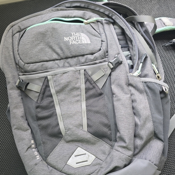 The North Face Gray And Blue Backpack - Picture 1 of 4